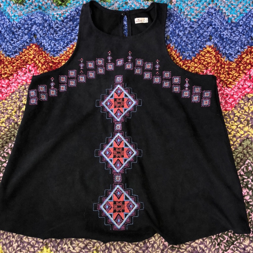 Suede tank top